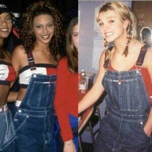 Tommy Hilfiger‎ 90s Vintage Y2K Overalls Retro Hip Hop Fashion Women Size 26